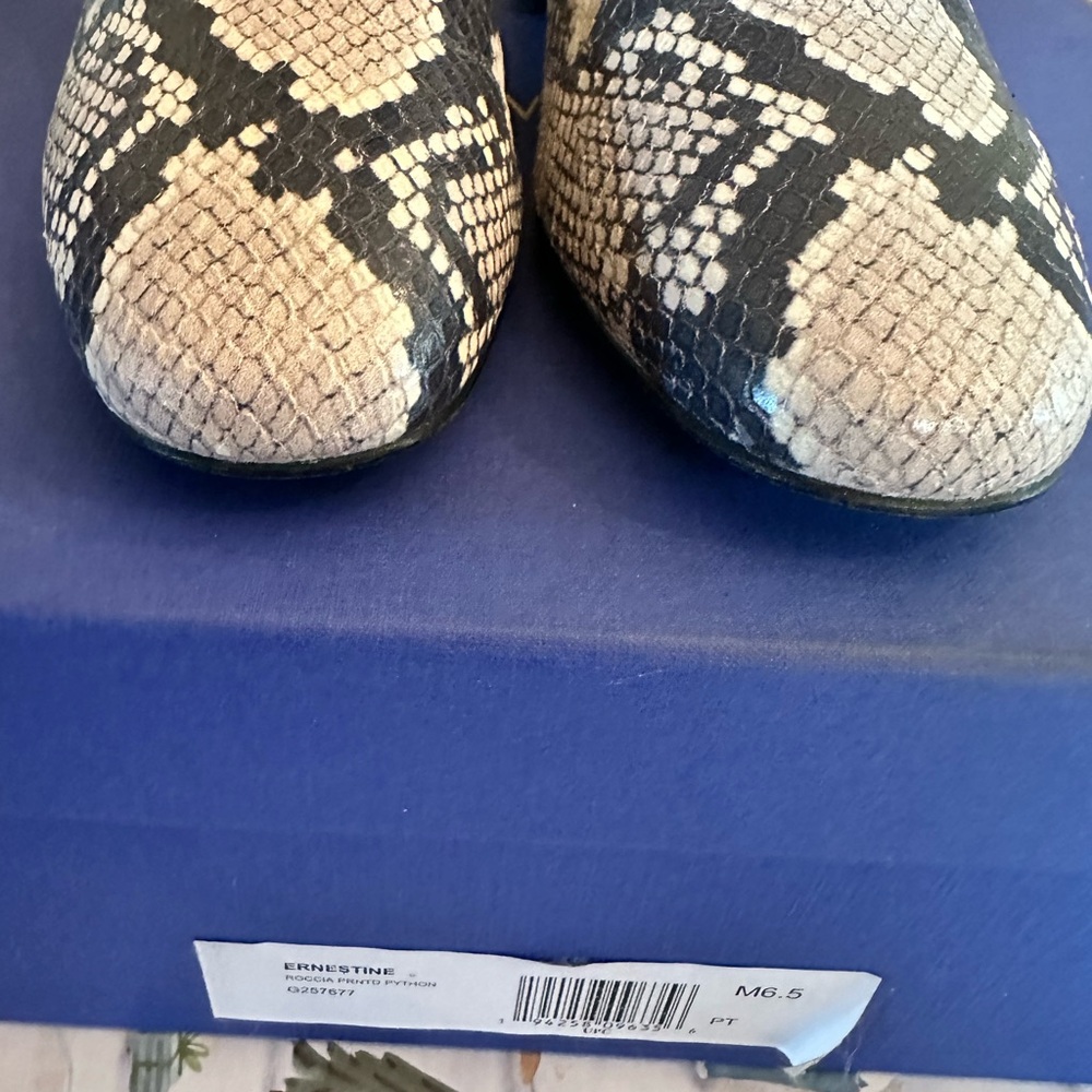 Stuart Weitzman Black and Cream Python Boots - image 4